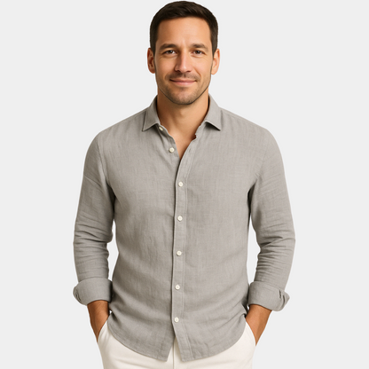 GENNARO | CAMICIA ELEGANTE IN COTONE E LINO