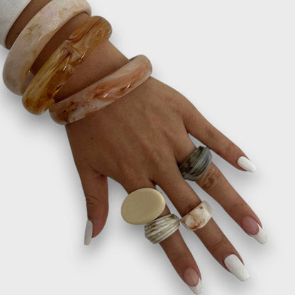 Marisa – Bracciale Vintage con Effetto Marmo