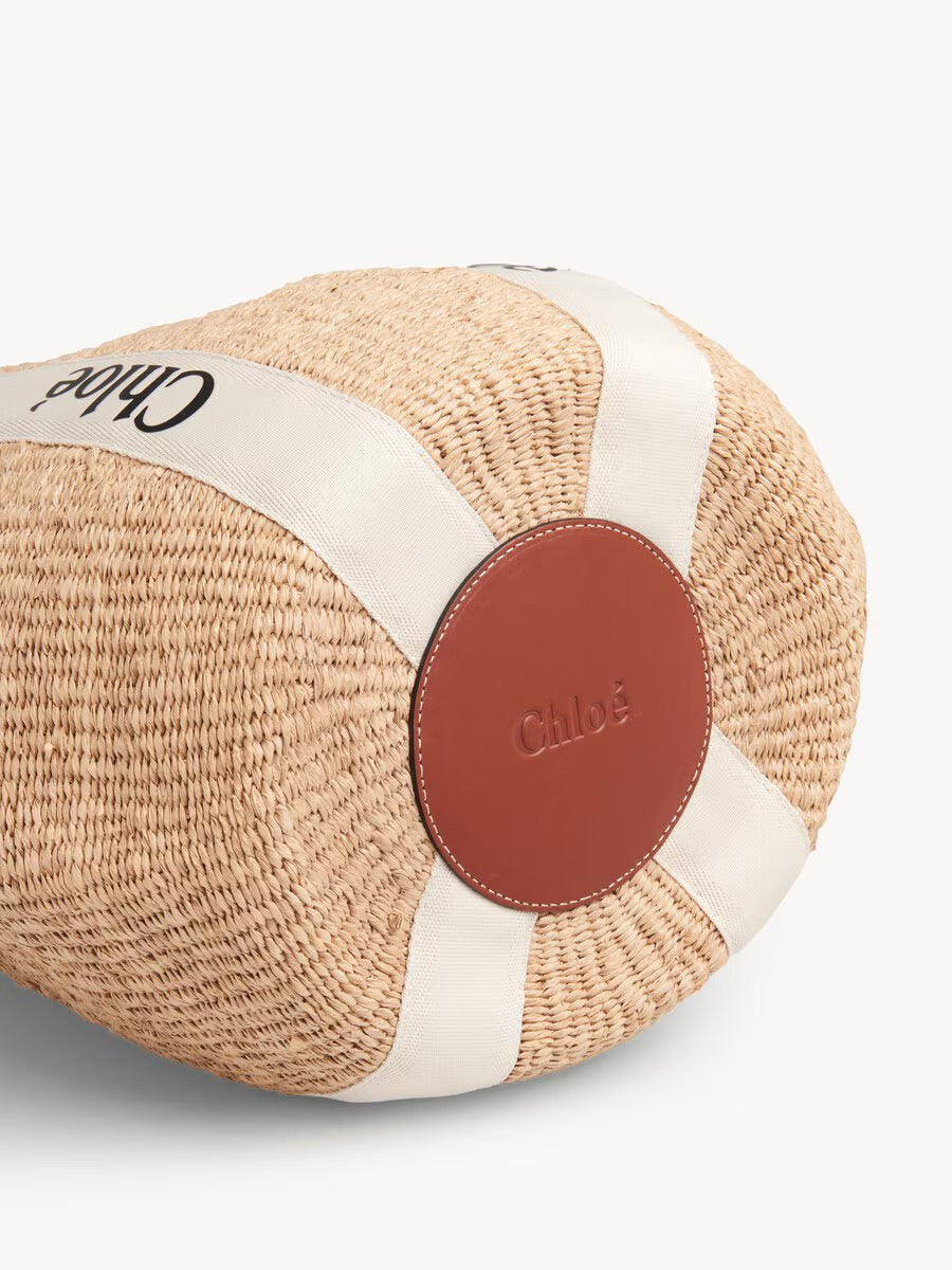 Le Panier "Céleste" — Cabas Tressé à Rubans