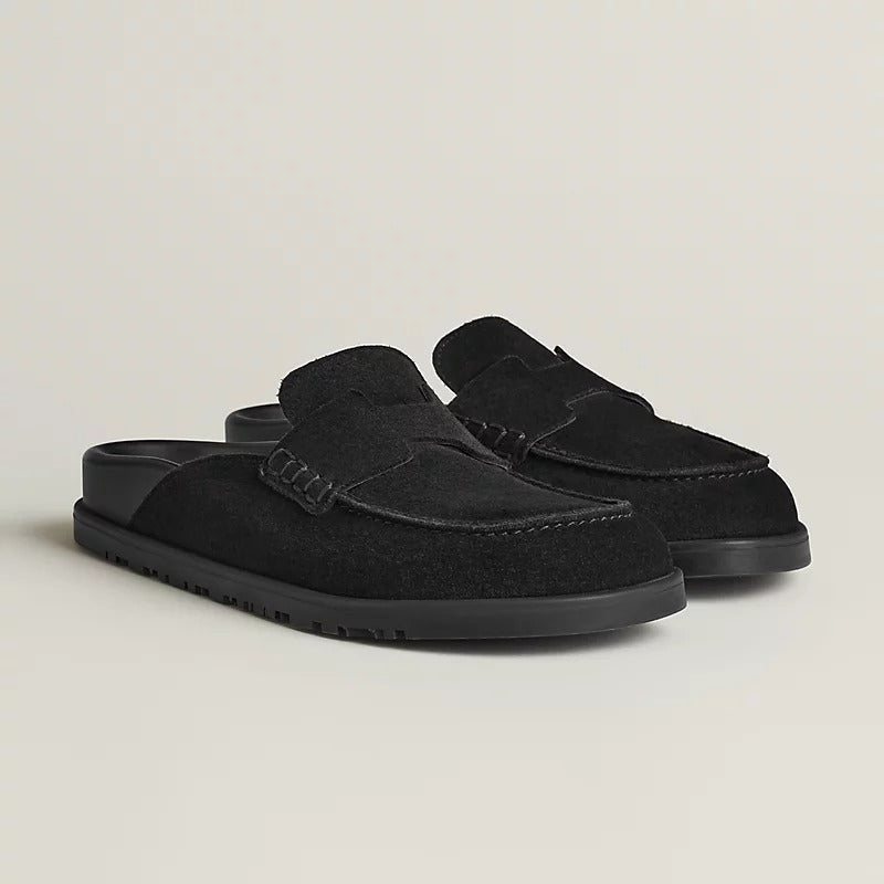 Mules "Sienne" — Daim Velours & Semelle Confort