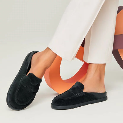 Mules "Sienne" — Daim Velours & Semelle Confort