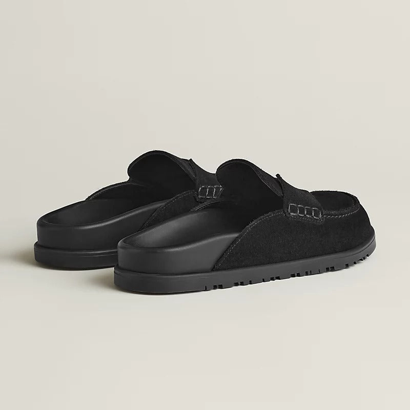 Mules "Sienne" — Daim Velours & Semelle Confort