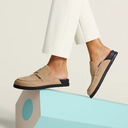 Mules "Sienne" — Daim Velours & Semelle Confort