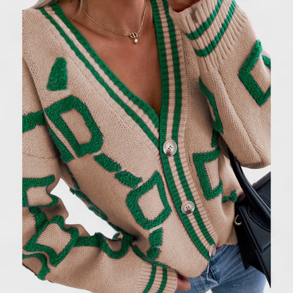 Bombay - Cardigan a blocco di colore