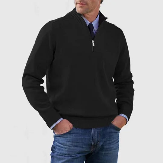 LUXSSE | PULL ÉLÉGANT HOMME À MI-ZIP