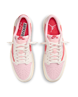 AJ1 Low x TS – Muslin & Shy Pink / Shy Pink & Tropical Pink