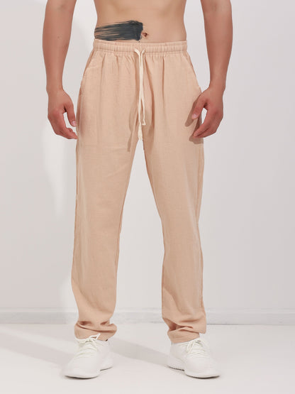 ENRICO | PANTALONE LARGO IN COTONE CON CORDINO