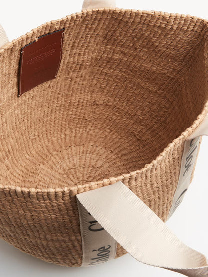 Le Panier "Céleste" — Cabas Tressé à Rubans