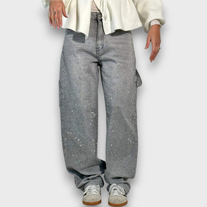 Nolene – Jeans con finitura scintillante e carattere urbano