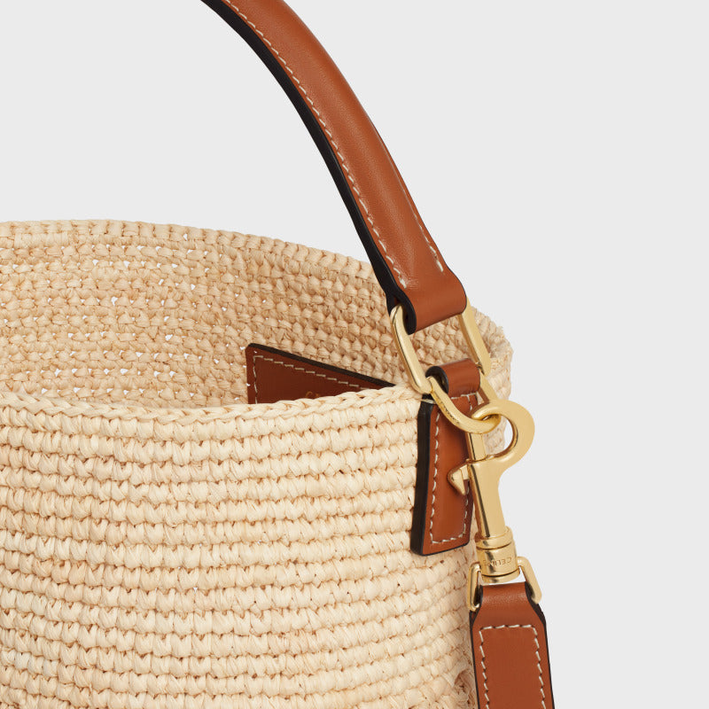 Sac Seau "Riviera" — Raffia & Cuir