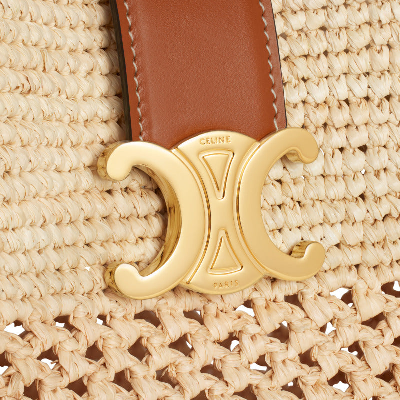 Sac Seau "Riviera" — Raffia & Cuir