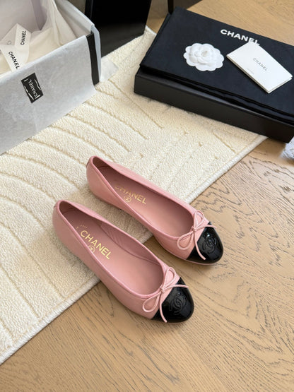 Ballerines "Intemporelles" — Cuir & Daim Signature