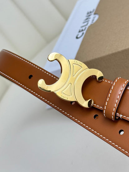 Ceinture "Triomphe" — Marron Bronze (25 mm)
