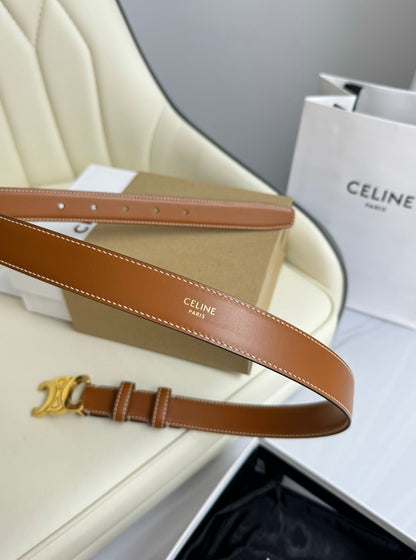 Ceinture "Triomphe" — Marron Bronze (25 mm)