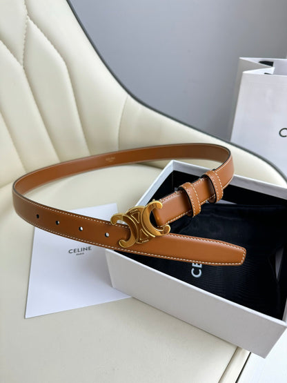 Ceinture "Triomphe" — Marron Bronze (25 mm)