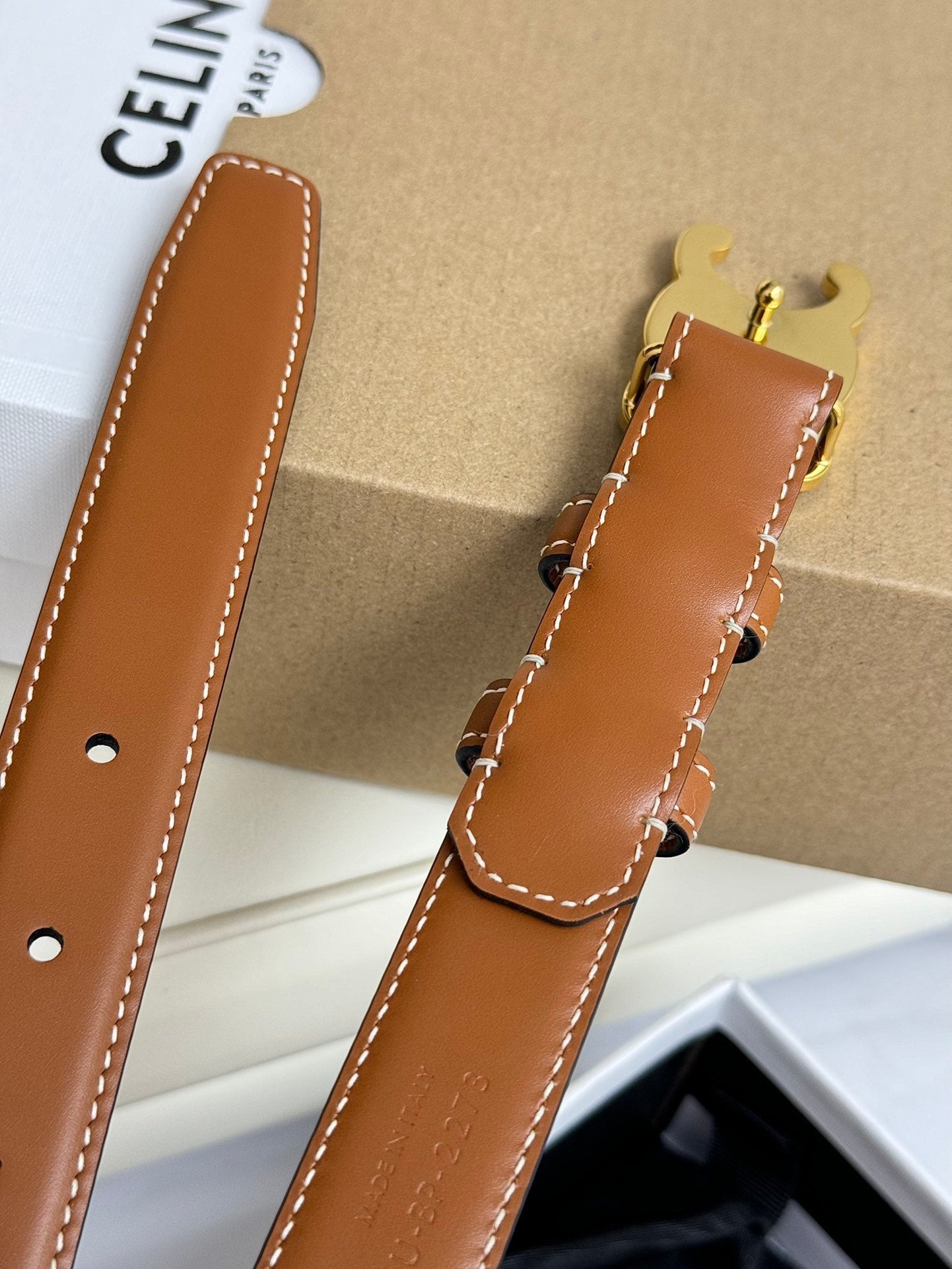 Ceinture "Triomphe" — Marron Bronze (25 mm)