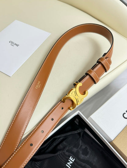 Ceinture "Triomphe" — Marron Bronze (25 mm)