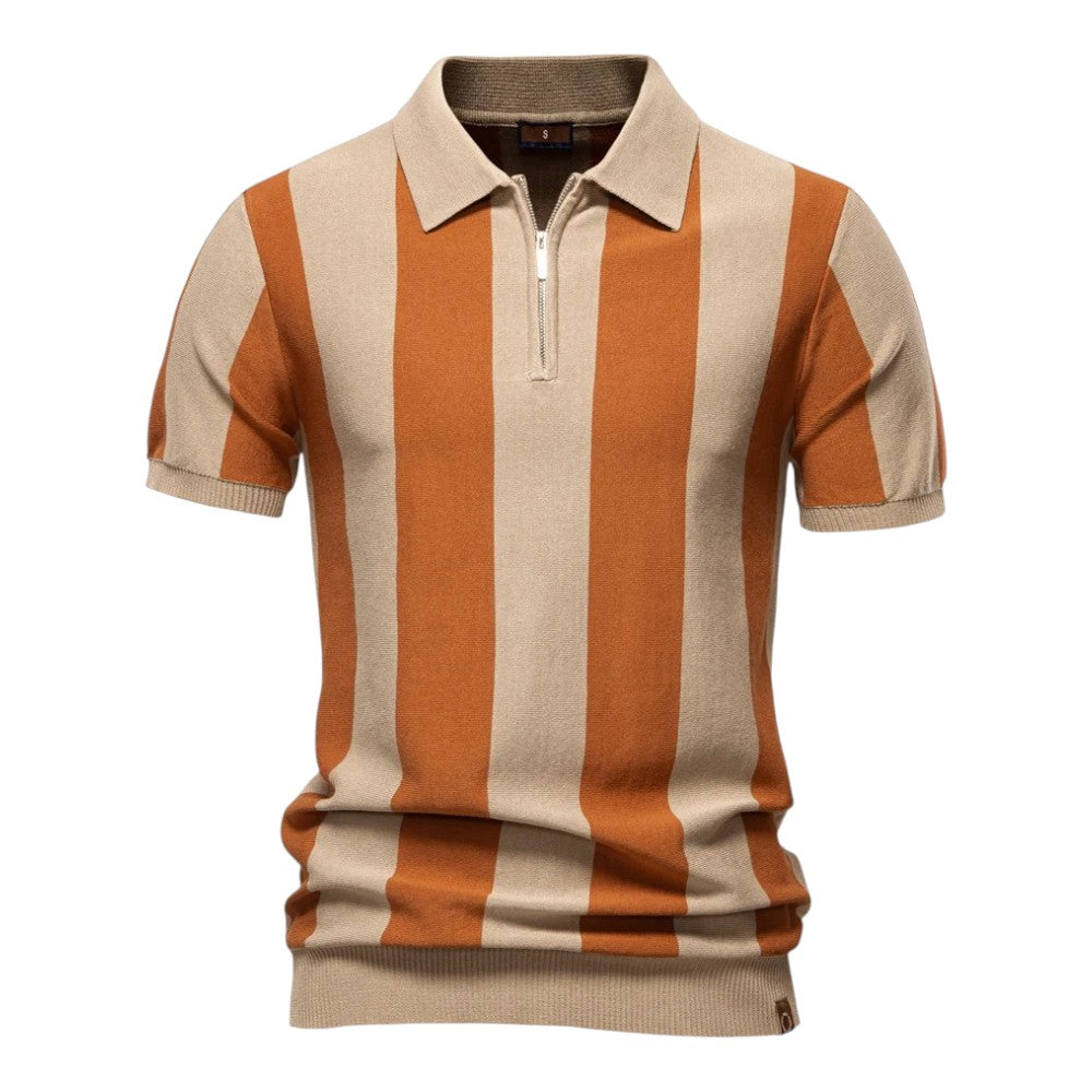 The Monaco Nautical Zip Polo