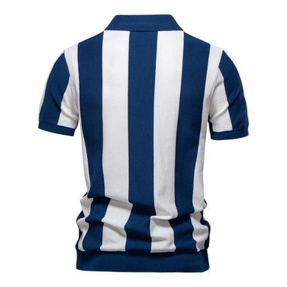The Monaco Nautical Zip Polo
