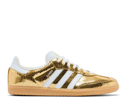 Sneakers "Chrome" — Cuir Métallisé & Effet Craquelé