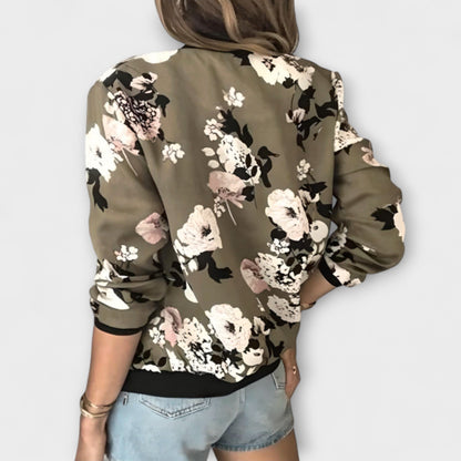 Kaelin - Giacca bomber elegante con fiori