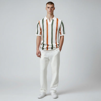The Riviera Retro Knit Polo